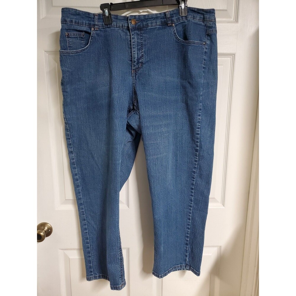 JMS Jeans Size 24w Short Stretch Classic Denim Medium Wash Straight Just My Size